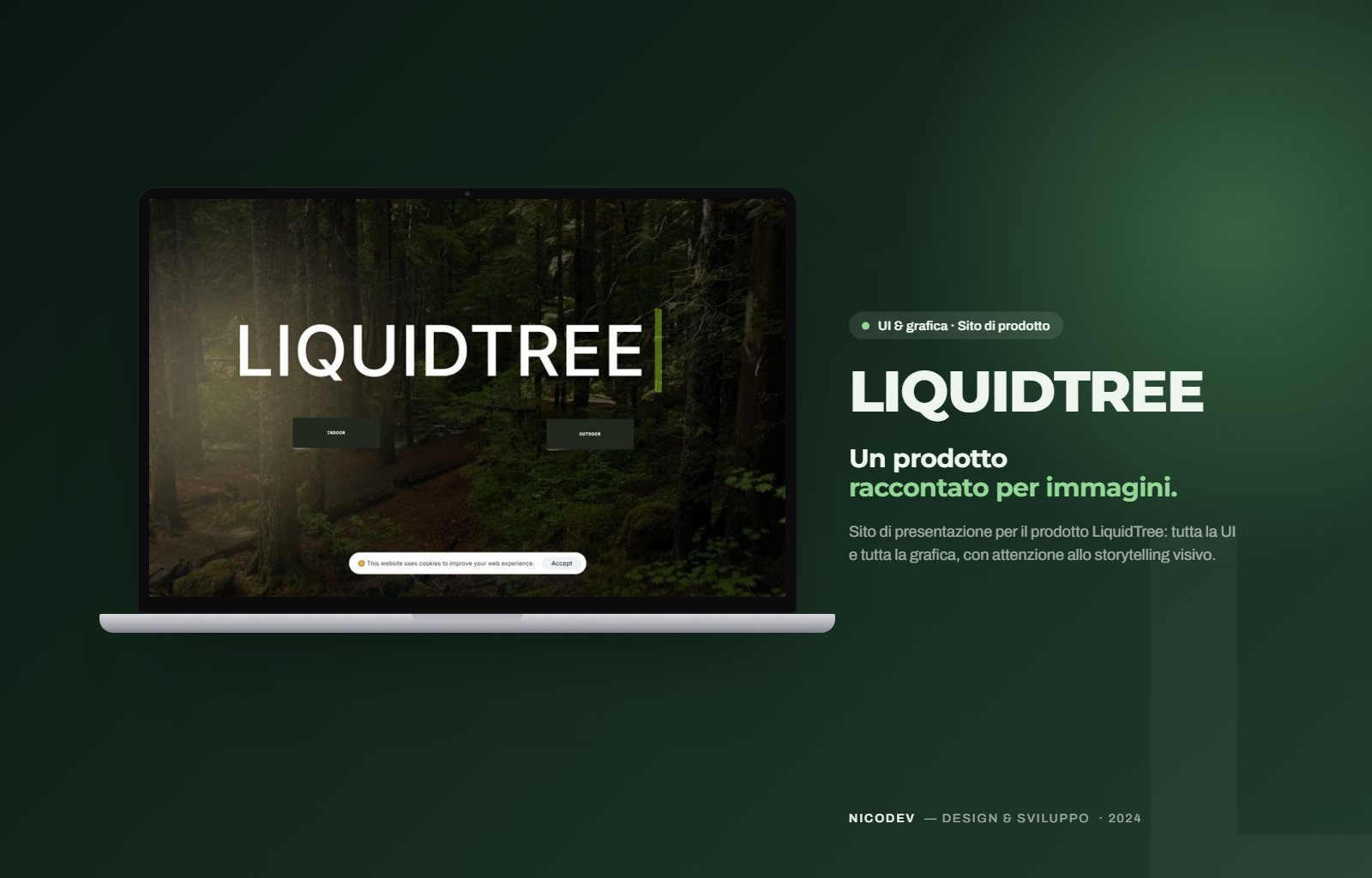 LiquidTree — composizione di presentazione
