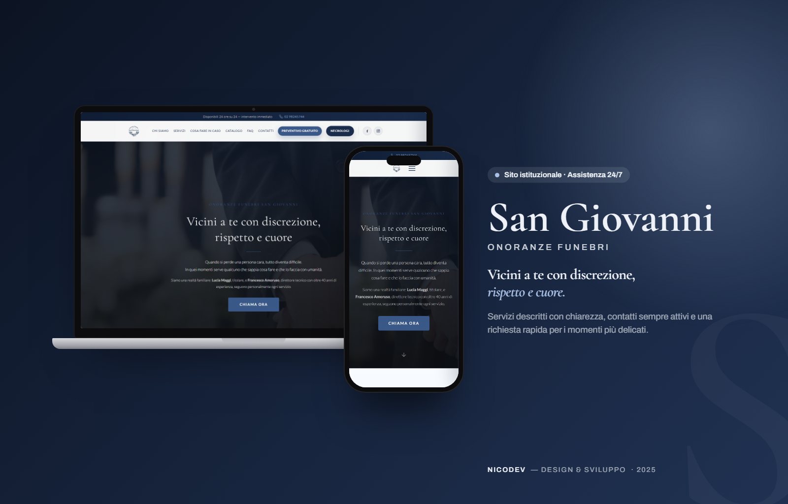 Onoranze San Giovanni — composizione di presentazione