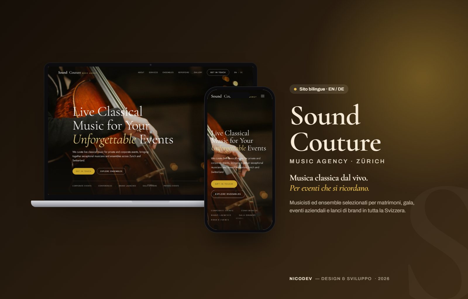 Sound Couture — composizione di presentazione